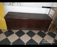Cassapanca In Legno Conservata In Buono Stato - 8