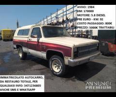 Chevrolet Silverado Diesel V8 Da Restauro 1984