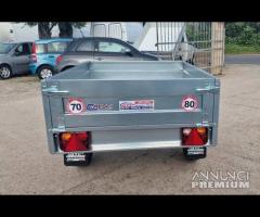 Rimorchio Cresci B3 450 Kg cm142x111x34H con freni - 7