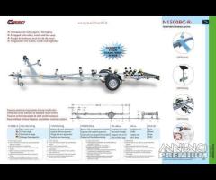 Rimorchio Trasporto Imbarcazioni Cresci N1500BCR