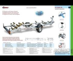 Rimorchio trasporto imbarcazioni Cresci N1800R