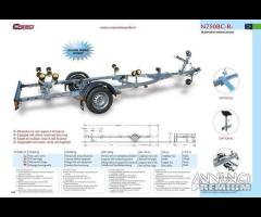 Rimorchio Trasporto Imbarcazioni Cresci N750BCR