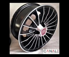 Cerchi grifo 4,5x 12 4x98 neri bianchi fiat 126 - 13