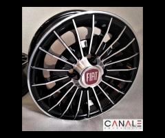 Cerchi grifo 4,5x 12 4x98 neri bianchi fiat 126 - 14