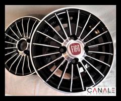 Cerchi grifo 4,5x 12 4x98 neri bianchi fiat 126 - 17