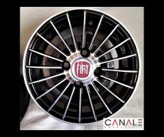Cerchi grifo 4,5x 12 4x98 neri bianchi fiat 126 - 18