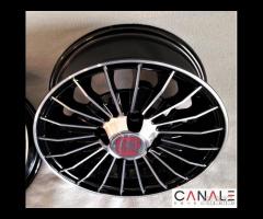 Cerchi grifo 4,5x 12 4x98 neri bianchi fiat 126 - 19
