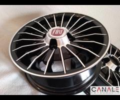 Cerchi grifo 4,5x 12 4x98 neri bianchi fiat 126 - 21