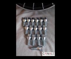 Cerchi grifo 4,5x 12 4x98 neri bianchi fiat 126 - 22