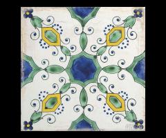Piastrella 34x34 Vietri Decori Savoia