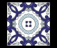 Piastrella 21,6x21,6 Colors Panarea Blu Mix Savoia