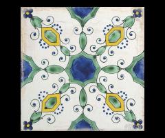 Piastrella 34x34 Vietri Decori Savoia