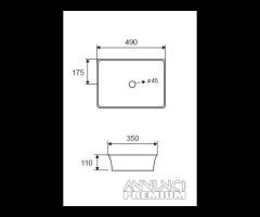 Lavabo da appoggio Art. LT 2261 Karag