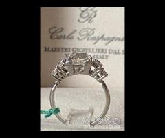 ANELLO ANTICO ORO 18kt. DIAMANTI E DIAMANTE 2,12