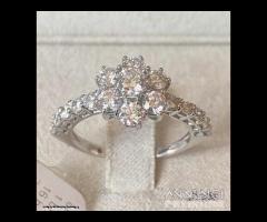 ANELLO ORO 18kt. CON DIAMANTI NATURALI BRILLANTI