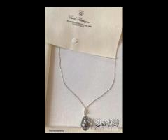 COLLANA PERLA TAHITI ORO 18kt. DIAMANTE GOCCIA