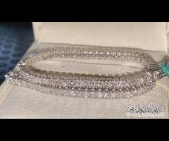 BRACCIALE TENNIS ORO 18kt. CON DIAMANTI PRINCESS
