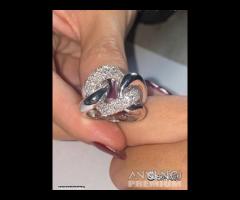 ANELLO GROUMETTE IN ORO 18kt. E DIAMANTI 1,57