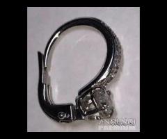 ORECCHINI CERCHI ORO 18kt. E DIAMANTI NATURALI