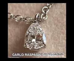 COLLANA PUNTOLUCE ORO 18 kt. CON DIAMANTE NATURALE