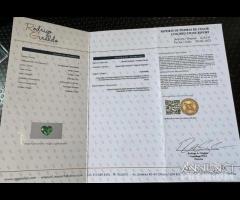 ANELLO ORO 18kt. DIAMANTI SMERALDO CUORE COLOMBIA