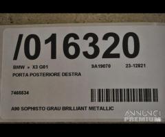bmw x3 g01 porta posteriore destra| 16320 - 11