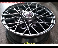 Cerchi RAY SILVER 4,5x12 4x190 fiat 500 l f r - 6