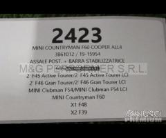 Mini f60 assale post + barra stabilizz | 2423 - 8