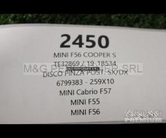Disco pinza post. Sx/Dx MINI F56 Cooper S | 2450 - 11