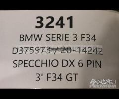 Bmw 3' f34 gt specchio dx 6 pin | 3241 - 8
