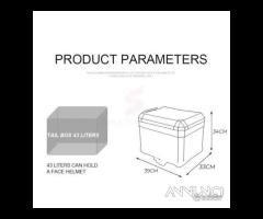 Kit bauletto alluminio piastra schienale borsa box - 17
