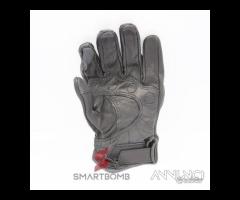 Guanti moto pelle touchscreen protezione nocche - 8