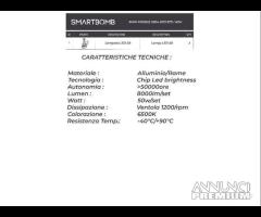 Lampade h7 led 9000lm 60W bmw r1200gs 2004-2023 - 9