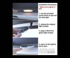 Proiettori LED LOGO AUDI sottoporta SPECIFICI 7W - 7