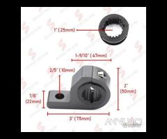 Supporti staffe metallo fari supplementari moto un - 11