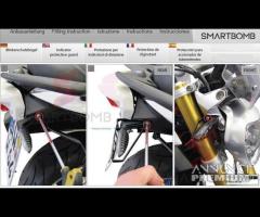 Protezione indicatori frecce led alluminio moto bm - 11