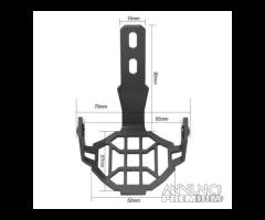 Griglie di protezione faretti fari moto led motoci - 7