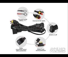 2 Faretti profondità led moto 60w kit cablaggio - 13