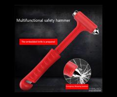 Martello rompi vetro auto Taglierino cintura - 6