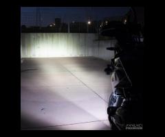 2 fari moto aggiuntivi 70w+cablaggio smart+staffe - 6