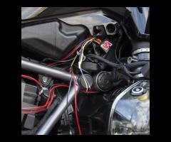 2 fari moto aggiuntivi 70w+cablaggio smart+staffe - 7