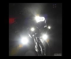 2 fari moto aggiuntivi 70w+cablaggio smart+staffe - 15
