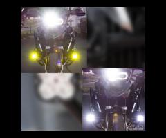 2 fari moto aggiuntivi 70w+cablaggio smart+staffe - 16