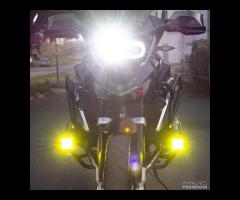 2 fari moto aggiuntivi 70w+cablaggio smart+staffe - 17