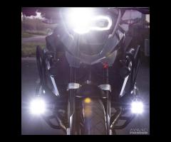 2 fari moto aggiuntivi 70w+cablaggio smart+staffe - 18