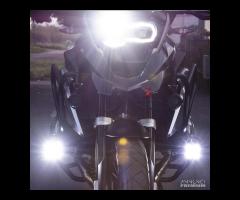 2 fari moto aggiuntivi 70w+cablaggio smart+staffe - 18