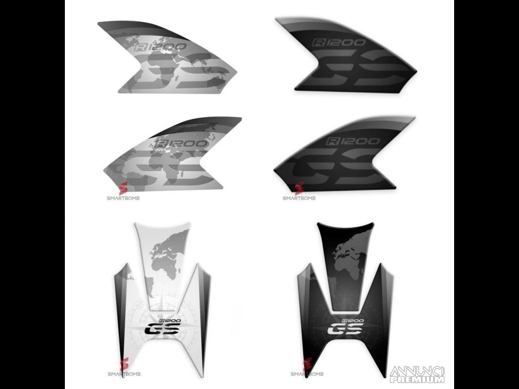 Kit Adesivi resina 3D Resistente BMW R1200GS 13-16 - 1