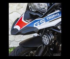 Faretti moto 120W led+ CABLE SOTTOCHIAVE + staffe