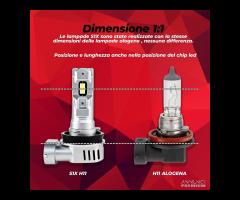 2 LAMPADE LED 55W 8000LM 1:1 ALOGENI H1 H4 H7 H11