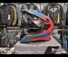 Casco Dual AIROH Commander Boost Red/Blue Matt - 7